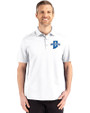 Indiana State Sycamores Cutter & Buck Advantage Refresh Epic Confidence Recycled Mens Tri-Blend Pique Polo White Front
