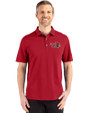 Illinois State Redbirds Cutter & Buck Advantage Refresh Epic Confidence Recycled Mens Tri-Blend Pique Polo Cardinal Red Front