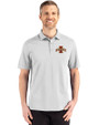 Iowa State Cyclones Cutter & Buck Advantage Refresh Epic Confidence Recycled Mens Tri-Blend Pique Polo CONCRETE Front