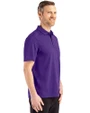 TCU Horned Frogs Cutter & Buck Advantage Refresh Epic Confidence Recycled Mens Tri-Blend Pique Polo College Purple Side