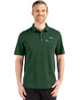 Tulane Green Wave Cutter & Buck Advantage Refresh Epic Confidence Recycled Mens Tri-Blend Pique Polo Hunter Green Front