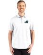 Tulane Green Wave Cutter & Buck Advantage Refresh Epic Confidence Recycled Mens Tri-Blend Pique Polo White Front