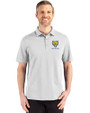 Fort Valley State Wildcats Cutter & Buck Advantage Refresh Epic Confidence Recycled Mens Tri-Blend Pique Polo CONCRETE Front