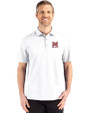 Morehouse Maroon Tigers Cutter & Buck Advantage Refresh Epic Confidence Recycled Mens Tri-Blend Pique Polo White Front