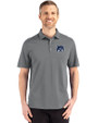 New Hampshire Wildcats College Vault Cutter & Buck Advantage Refresh Epic Confidence Recycled Mens Tri-Blend Pique Polo Elemental Grey Front