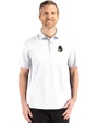 Michigan State Spartans College Vault Cutter & Buck Advantage Refresh Epic Confidence Recycled Mens Tri-Blend Pique Polo White Front