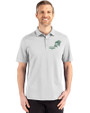 NDSU Bison Vintage Cutter & Buck Advantage Refresh Epic Confidence Recycled Mens Tri-Blend Pique Polo CONCRETE Front