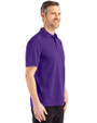 Texas Christian Horned Frogs College Vault Cutter & Buck Advantage Refresh Epic Confidence Recycled Mens Tri-Blend Pique Polo College Purple Side