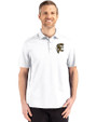 Grambling Tigers College Vault Cutter & Buck Advantage Refresh Epic Confidence Recycled Mens Tri-Blend Pique Polo White Front
