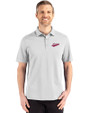 New Mexico State Aggies College Vault Cutter & Buck Advantage Refresh Epic Confidence Recycled Mens Tri-Blend Pique Polo CONCRETE Front