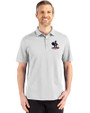 Delaware Fightin' Blue Hens College Vault Cutter & Buck Advantage Refresh Epic Confidence Recycled Mens Tri-Blend Pique Polo CONCRETE Front