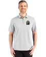 FIU Panthers College Vault Cutter & Buck Advantage Refresh Epic Confidence Recycled Mens Tri-Blend Pique Polo CONCRETE Front