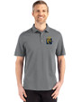 FIU Panthers College Vault Cutter & Buck Advantage Refresh Epic Confidence Recycled Mens Tri-Blend Pique Polo Elemental Grey Front