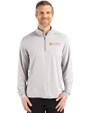 Tennessee Volunteers Alumni Cutter & Buck Coastline Epic Comfort Recycled Mens Quarter Zip CONCRETE Front