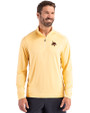 Texas State Bobcats Cutter & Buck Coastline Epic Comfort Recycled Mens Quarter Zip Desert Front