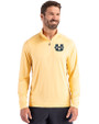 Utah State Aggies Cutter & Buck Coastline Epic Comfort Recycled Mens Quarter Zip Desert Front