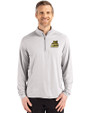 Bryant University Bulldogs Cutter & Buck Coastline Epic Comfort Recycled Mens Quarter Zip CONCRETE Front