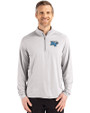 Middle Tennessee Blue Raiders Cutter & Buck Coastline Epic Comfort Recycled Mens Quarter Zip CONCRETE Front