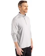 Cincinnati Bearcats College Vault Cutter & Buck Coastline Epic Comfort Recycled Mens Quarter Zip CONCRETE Side