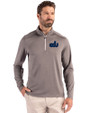 Old Dominion Monarchs College Vault Cutter & Buck Coastline Epic Comfort Recycled Mens Quarter Zip Elemental Grey Front