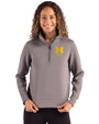 Michigan Wolverines Alumni Cutter & Buck Roam Epic Versatility Recycled Womens Quarter Zip Pullover Elemental Grey Front