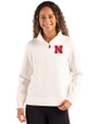 Nebraska Cornhuskers Cutter & Buck Roam Epic Versatility Recycled Womens Quarter Zip Pullover Shell Front
