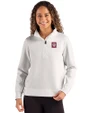 Indiana Hoosiers - Cutter & Buck Roam Epic Versatility Recycled Womens Quarter Zip Pullover Solitare Front