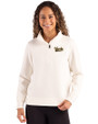 Vanderbilt Commodores College Vault Cutter & Buck Roam Epic Versatility Recycled Womens Quarter Zip Pullover Shell Front