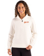 Idaho State Bengals College Vault Cutter & Buck Roam Epic Versatility Recycled Womens Quarter Zip Pullover Shell Front