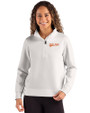 Idaho State Bengals College Vault Cutter & Buck Roam Epic Versatility Recycled Womens Quarter Zip Pullover Solitare Front