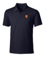 Syracuse Orange Cutter & Buck Forge Polo Mens Tailored Fit Liberty Navy Mannequin