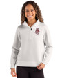 Washington State Cougars College Vault Cutter & Buck Roam Epic Versatility Recycled Womens Quarter Zip Pullover Solitare Front