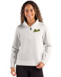 George Mason Patriots College Vault Cutter & Buck Roam Recycled Buttery-Soft Knit Womens Quarter Zip Pullover Solitaire Front
