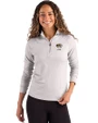Missouri Tigers Alumni Cutter & Buck Coastline Epic Comfort Recycled Women’s Quarter Zip CONCRETE Front