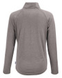 Navy Midshipmen Cutter & Buck Coastline Epic Comfort Recycled Women’s Quarter Zip Elemental Grey Mannequin Back