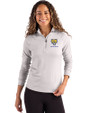 Fort Valley State Wildcats Cutter & Buck Coastline Epic Comfort Recycled Women’s Quarter Zip CONCRETE Front