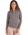 Fort Valley State Wildcats Cutter & Buck Coastline Epic Comfort Recycled Women’s Quarter Zip Elemental Grey Front
