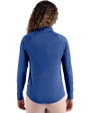 San Jose State Spartans Cutter & Buck Coastline Epic Comfort Recycled Women’s Quarter Zip Tour Blue Back