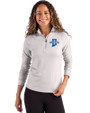 Indiana State Sycamores Cutter & Buck Coastline Epic Comfort Recycled Women’s Quarter Zip CONCRETE Front