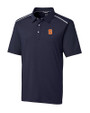 Syracuse Orange Cutter & Buck Mens Fusion Polo Liberty Navy Mannequin