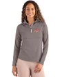 Dayton Flyers College Vault Cutter & Buck Coastline Epic Comfort Recycled Women’s Quarter Zip Elemental Grey Front