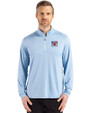 Texas Golf Association Cutter & Buck Coastline Epic Comfort Recycled Mens Quarter Zip Atlas Light Blue Front