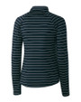 Syracuse Orange Cutter & Buck Womens Long Sleeve Evie Half Zip Liberty Navy Mannequin Back