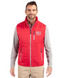 2026 PGA Women's Championship Cutter & Buck Rainier PrimaLoft® Mens Eco Insulated Full Zip Puffer Vest Red Front