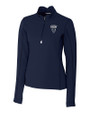 Howard Bison Cutter & Buck Traverse Stretch Eco Quarter Zip Womens Pullover Liberty Navy Mannequin