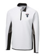 Howard Bison Cutter & Buck Traverse Colorblock Stretch Quarter Zip Mens Pullover White Mannequin