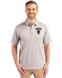 Howard Bison Cutter & Buck Forge Heathered Stretch Mens Polo Polished Heather Front