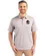Georgia Bulldogs Cutter & Buck Forge Heathered Stretch Mens Polo Polished Heather Front