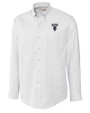 Howard Bison Cutter & Buck Epic Easy Care Nailshead Mens Big and Tall Long Sleeve Dress Shirt White Mannequin