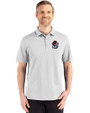 Georgia Bulldogs Cutter & Buck Advantage Refresh Epic Confidence Recycled Mens Big & Tall Tri-Blend Pique Polo CONCRETE Front